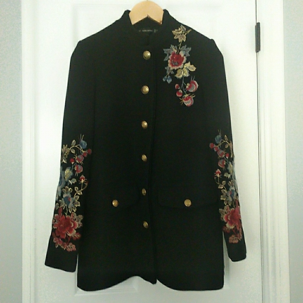 Military style coat by zara. New never worn.